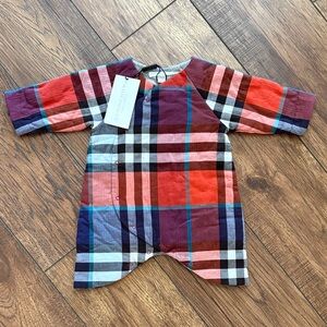 Burberry Plaid Baby Romper NWT 3 Months